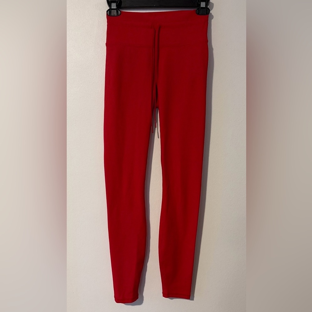 Fabletics Vibrant Red Leggings XXS